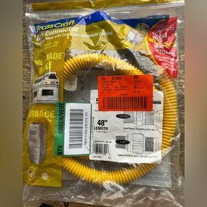 Brass Craft Gas Connector Stainless Steel With Corrosion Resistant Coating 48”